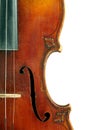 Part of violin Royalty Free Stock Photo