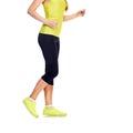 Part of Walking sporty woman Royalty Free Stock Photo