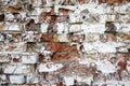 a part of the wall of a building made of bricks Royalty Free Stock Photo
