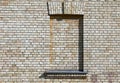 Part of the wall of an old building made of bricks Royalty Free Stock Photo