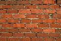 Part of the wall of red brick. architectural structure.