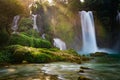 Part of the waterfall Ban Gioc Royalty Free Stock Photo
