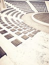 Part of the white summer amphitheater