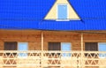 Part of wooden house Royalty Free Stock Photo