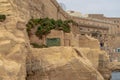 Part of the WW2 fortifications at the entrance to the Grand Harbour, Valletta, Malta Royalty Free Stock Photo