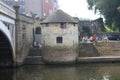 Part of York`s old city wall Royalty Free Stock Photo