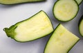 Zucchini pieces Royalty Free Stock Photo