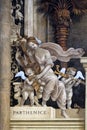 Parthenice pagan muse, detail of Filippino Lippi`s fresco in the Santa Maria Novella church in Florence