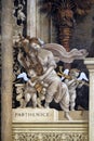 Parthenice pagan muse, detail of Filippino Lippi`s fresco in the Santa Maria Novella church in Florence