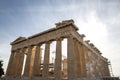 Parthenon on Acropolis, Athens, Greece. It is a main tourist attraction of Athens. Ancient Greek architecture of Athens in summer Royalty Free Stock Photo