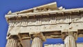 The Parthenon, Acropolis, Athens. Detail. Royalty Free Stock Photo