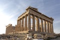 Parthenon on Acropolis, Athens, Greece. It is a main tourist attraction of Athens. Ancient Greek architecture of Athens in summer Royalty Free Stock Photo