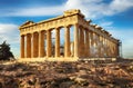 Parthenon on Acropolis, Athens, Greece. Nobody