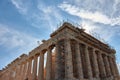 Renovation of the Parthenon temple at the Acropolis of Athens, Athens, Greece Royalty Free Stock Photo