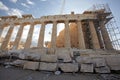 Parthenon in Akropolis, Athens,Greece Royalty Free Stock Photo
