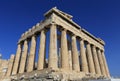 The Parthenon in the Akropolis, Athens Royalty Free Stock Photo