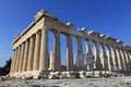 The Parthenon in the Akropolis, Athens Royalty Free Stock Photo