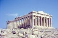 Vintage photo circa 1960s, Parthenon, ancient monument, Athens Greece. Royalty Free Stock Photo