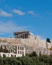 Parthenon ancient temple on Acropolis hill, Athens Greece Royalty Free Stock Photo