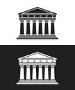 Parthenon architecture greek temple icon