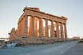 The Parthenon on the Athenian Acropolis, Greece.