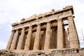 The Parthenon, in Athens Akropolis, Greece Royalty Free Stock Photo