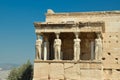 Parthenon in Athens greece ancient monuments caryatids Royalty Free Stock Photo