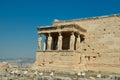 Parthenon in Athens greece ancient monuments caryatids Royalty Free Stock Photo
