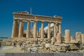 Parthenon in Athens greece ancient monuments caryatids Royalty Free Stock Photo