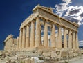 Parthenon close up acropolis of Athens Greece Royalty Free Stock Photo