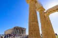 Parthenon, the famous ancient temple on the Acropolis of Athens, Greece