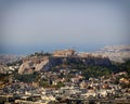 Parthenon famous temple on acropolis hill, Athens Greece Royalty Free Stock Photo