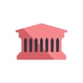 Parthenon flat style vector icon. Athens, Greece landmark.