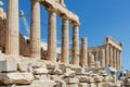 The Parthenon is a former temple on the Athenian Acropolis Royalty Free Stock Photo