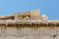 The Parthenon is a former temple on the Athenian Acropolis Royalty Free Stock Photo