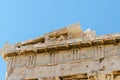 The Parthenon is a former temple on the Athenian Acropolis Royalty Free Stock Photo