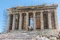 The Parthenon is a former temple on the Athenian Acropolis Royalty Free Stock Photo