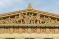 Pediment of Parthenon in Nashville, Tennessee, USA