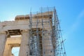 Parthenon Renovation: Balancing Frustrated Tourism Plans and Art Restoration Royalty Free Stock Photo