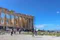 Parthenon Renovation: Balancing Frustrated Tourism Plans and Art Restoration Royalty Free Stock Photo