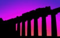 Parthenon sunset-1 Royalty Free Stock Photo