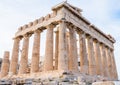 Parthenon temple in Acropolis of Athens with Doric columns in Greece Royalty Free Stock Photo