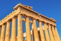 Parthenon temple in Acropolis in Athens, Greece Royalty Free Stock Photo