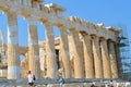 Parthenon temple in Acropolis in Athens, Greece on June 16, 2017. Royalty Free Stock Photo