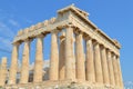 Parthenon temple in Acropolis in Athens, Greece on June 16, 2017. Royalty Free Stock Photo