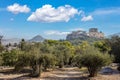 Parthenon Temple on the Acropolis Holy Rock Athens, Greece. Greek ancient civilization monument Royalty Free Stock Photo