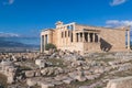 The Parthenon, temple on the Athenian Acropolis, Athens, Attica, Greece, beautiful summer view Royalty Free Stock Photo