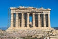 The Parthenon, temple on the Athenian Acropolis, Athens, Attica, Greece, beautiful summer view Royalty Free Stock Photo