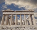 Parthenon temple on Athenian Acropolis, Greece Royalty Free Stock Photo