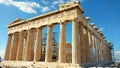 The Parthenon temple in Athenian Acropolis, Greece